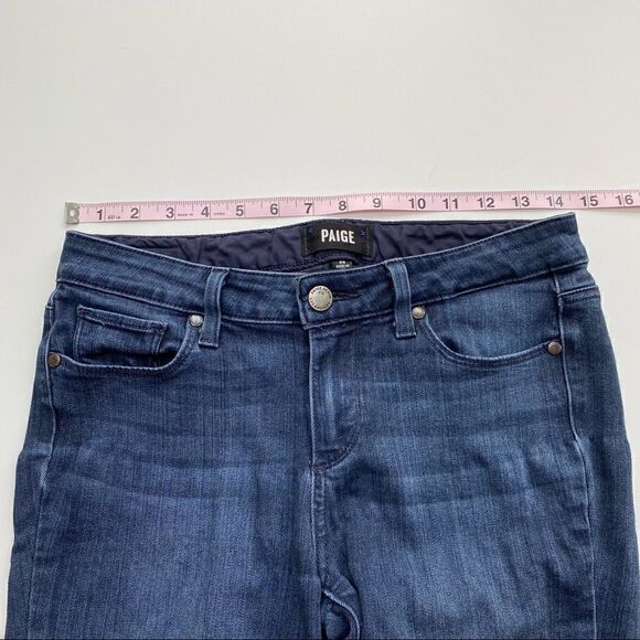 PAIGE Skyline Skinny Jeans Dark Blue Denim Designer 28 - Picture 16 of 16